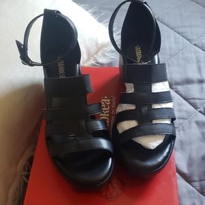 ANDREA BLACK WEDGES
